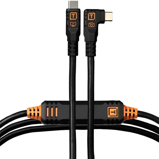 CABLE USB-C TETHER TOOLS OPTIMA 10GBPS 4.6M NEGRO – CONECTOR 90° - CUC15RTG2-BLK