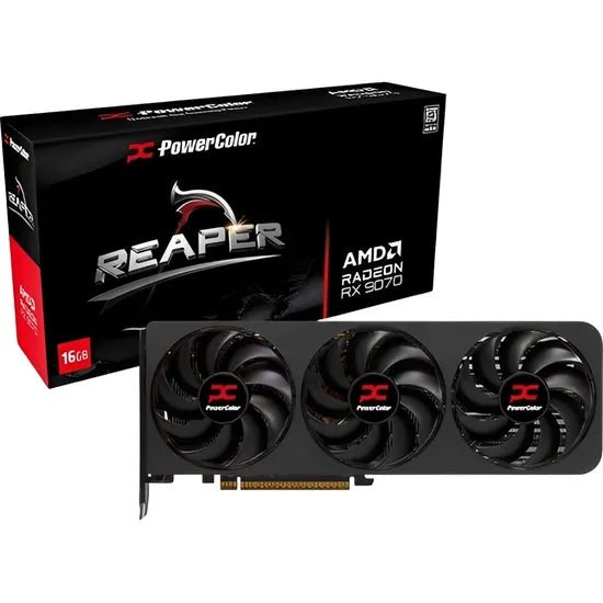 PLACA DE VIDEO POWER COLOR RADEON RX9070 REAPER 16GB/GDDR6/2520MHZ/3FAN