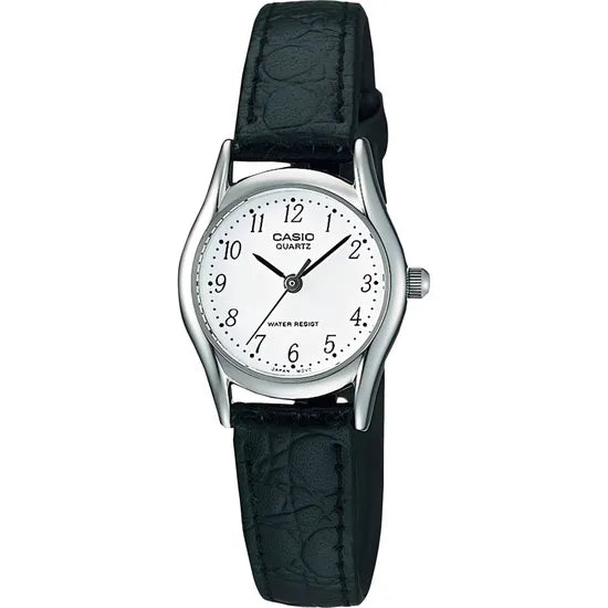 RELOJ CASIO DRESS LTP-1094E-7ARDF WHITE/BROWN LEATHER Product