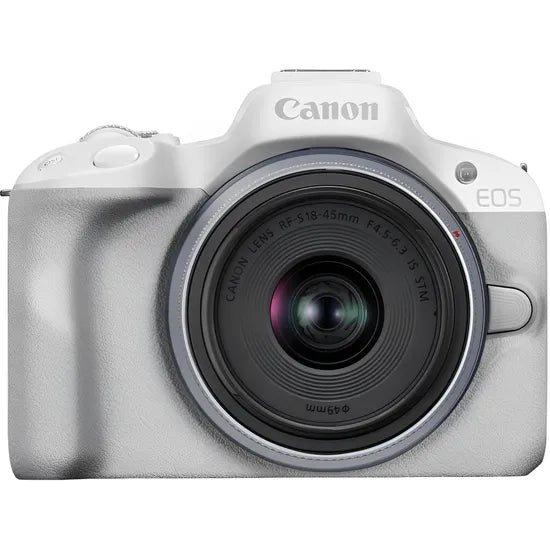 CAMARA CANON EOS R50 KIT RF-S 18-45MM STM WHITE 1GTA.