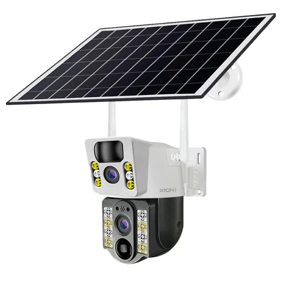 CAMARA IP XION XI-CCTV82S PANEL-SOLAR ICSEE/2CAM/WIFI/4MP/360/INCLINACION/IMOVIMIENTO/INFRAR Product