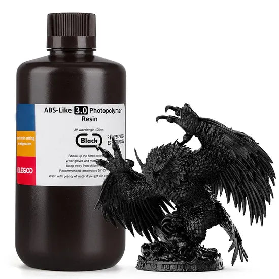 RESINA P/IMPRESORA 3D ELEGOO ABS-LIKE BLACK 3.0/500G Product