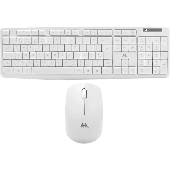 KIT TECLADO+MOUSE WIRELESS MTEK KM-5239W-PT WHITE PORTUGUES