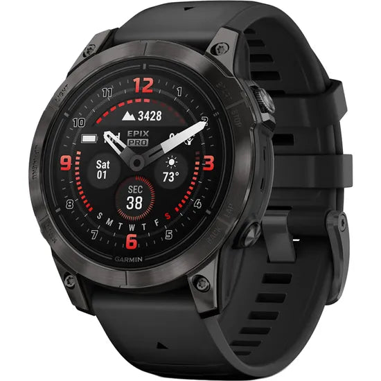 RELOJ GARMIN EPIX PRO GEN 2 SAPPHIRE 47MM CARBON GRAY DLC TITANIUM - BLACK BAND 010-02803-10 Product