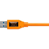 CABLE USB-A 3.0 A USB-C TETHER TOOLS 4.6M NARANJA – CONECTOR RECTO - CUC3215-ORG