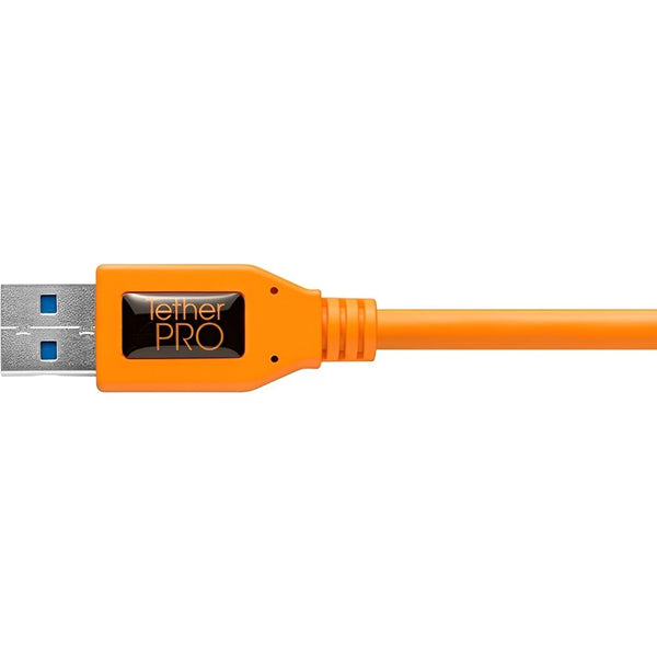 CABLE USB-A 3.0 A USB-C TETHER TOOLS 4.6M NARANJA – CONECTOR RECTO - CUC3215-ORG