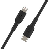 CABLE BELKIN CAA003BT1MBK USB-C/LIGHTNING X8000 1M BLACK