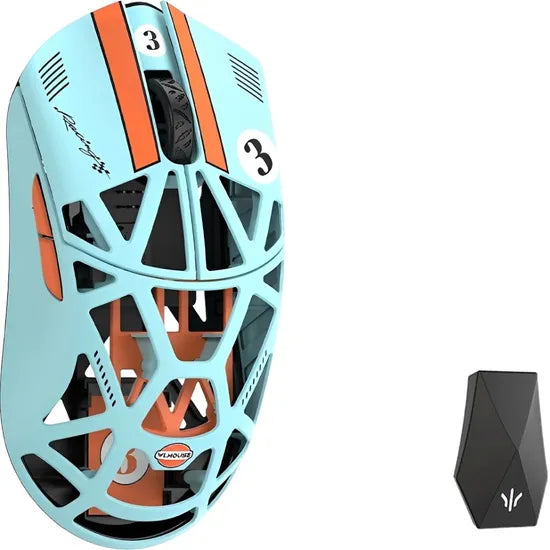 MOUSE WIRELESS MAGNESIUM WLMOUSE BEAST X MAX 8K OMRON OPTICALS BLUE ORANGE
