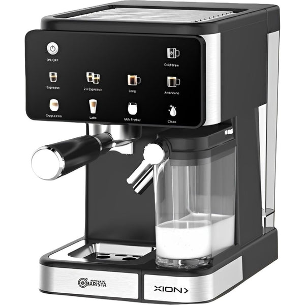 CAFETERA XION XI-CM408 CREMA TOUCH ESP-LECH/ESPRESSO/VARISTA/1350W/20BARES/VAPO 220V
