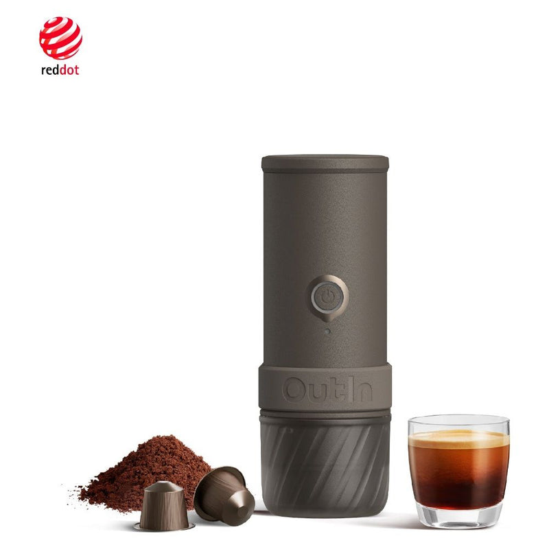 CAFETERA PORTATIL OUTIN MINO ESPRESSO/2IN1/22BARES/USB-C/SPACE GRAY