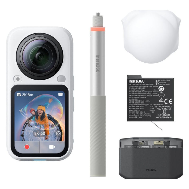 INSTA360 FILMADORA X6 ESSENTIALS BUNDLE - WHITE - X604