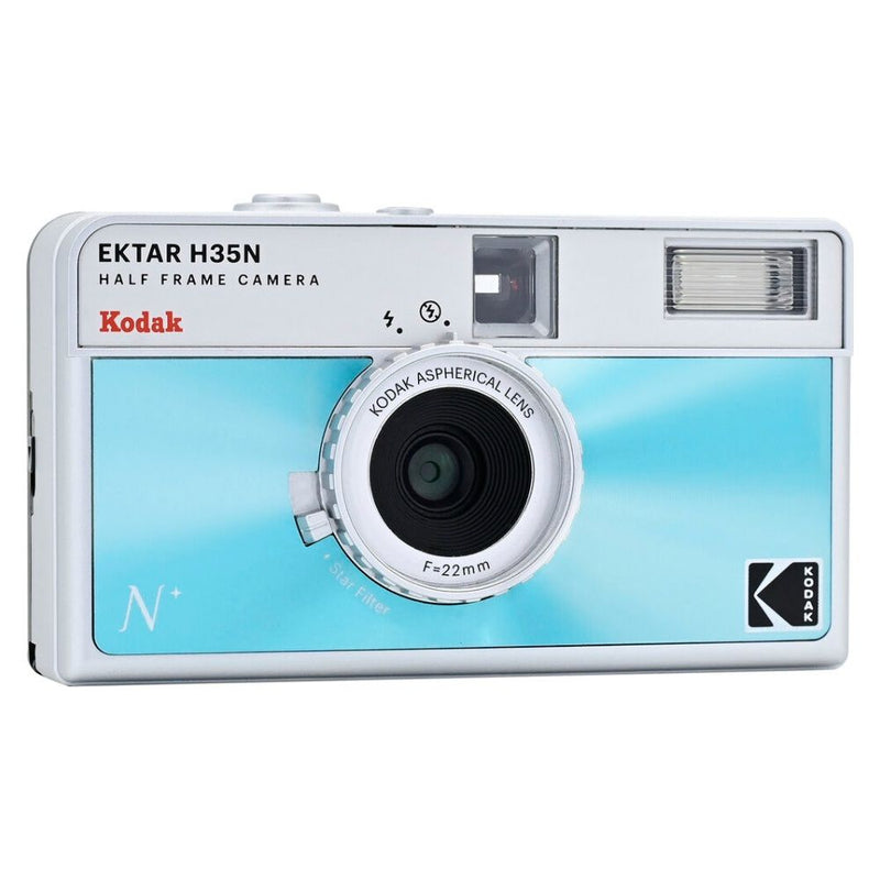 CAMARA KODAK EKTAR H35N GLAZED BLUE + FILM KODAK ULTRAMAX 24 EXP