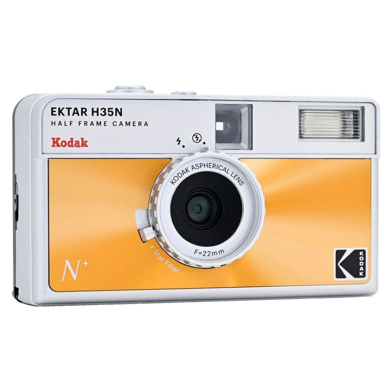 CAMARA KODAK EKTAR H35N GLAZED ORANGE + FILM KODAK ULTRAMAX 24 EXP