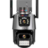 CAMARA IP SATELLITE 2CAM/4MP A-CAM009D EXT/WIFI/IP66/GRIS 118084