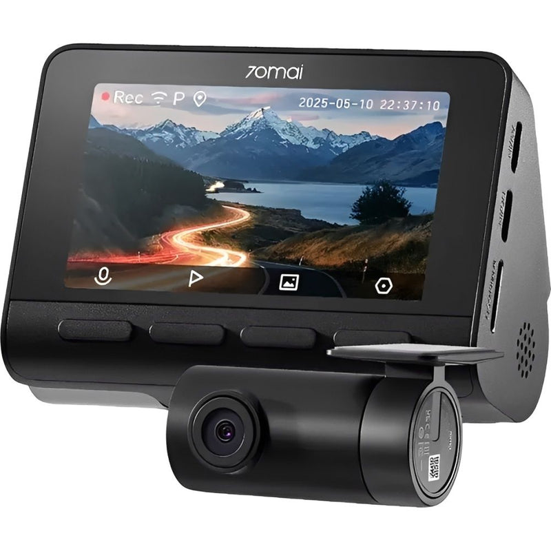 CAMARA P/AUTO XIAOMI 70MAI DASH CAM A800SE-1 NIGHT VISION/UHD/4K/BLACK + CAM TRASERA