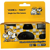 CAMARA DESCARTABLE YASHICA 27 EXP ISO 400 YELLOW SNOOPY