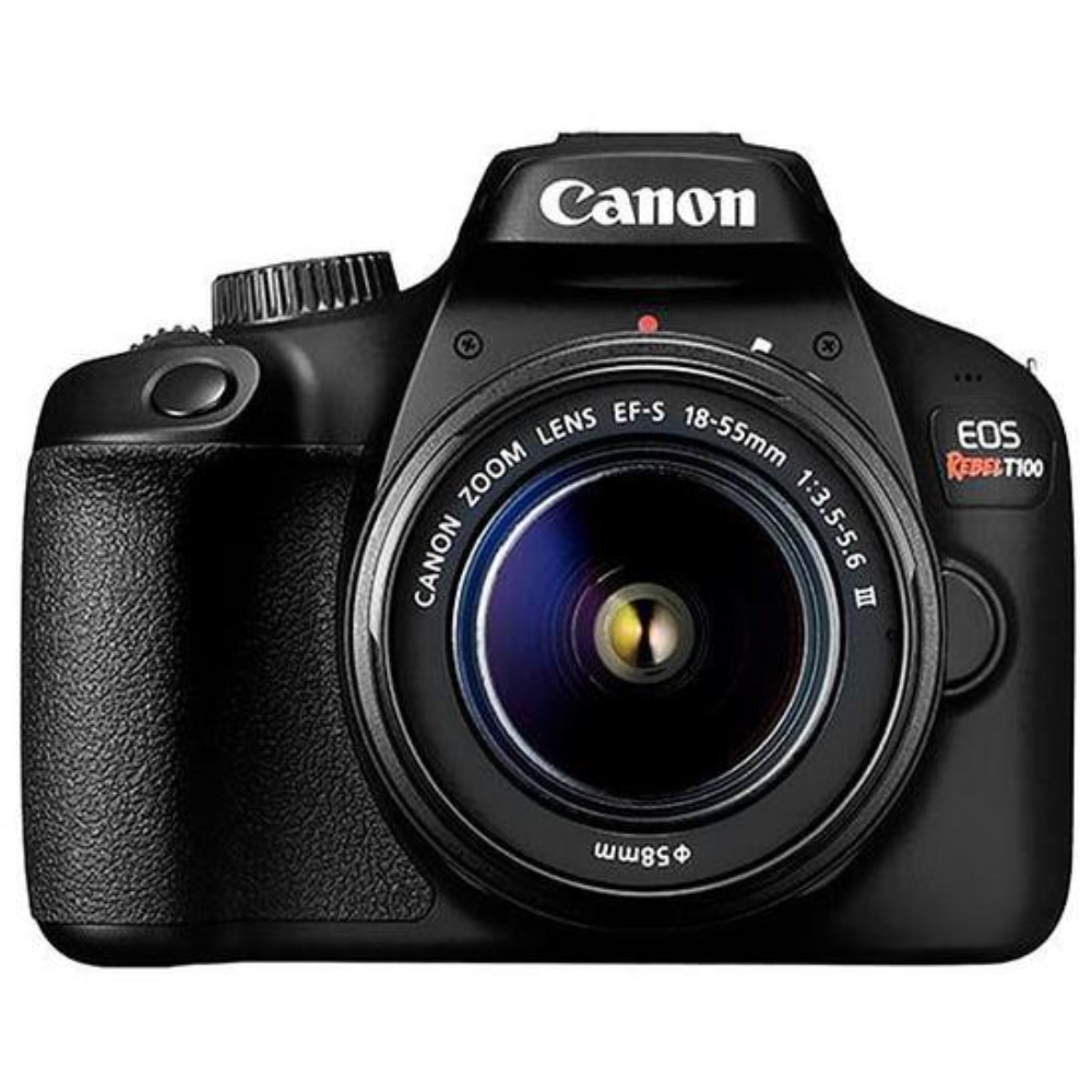 Cámara Digital Canon EOS Rebel T100 18MP 2.7" Lente EF-S 18-55MM III