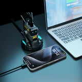 CARGADOR PARED GRAVASTAR ALPHA65 65W 2USB-C+USB-A CHARCOAL GRAY