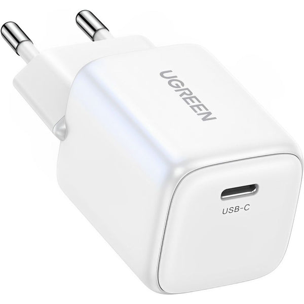 CARGADOR PARED UGREEN NEXODE 20W USB-C PD GAN WHITE (15324)