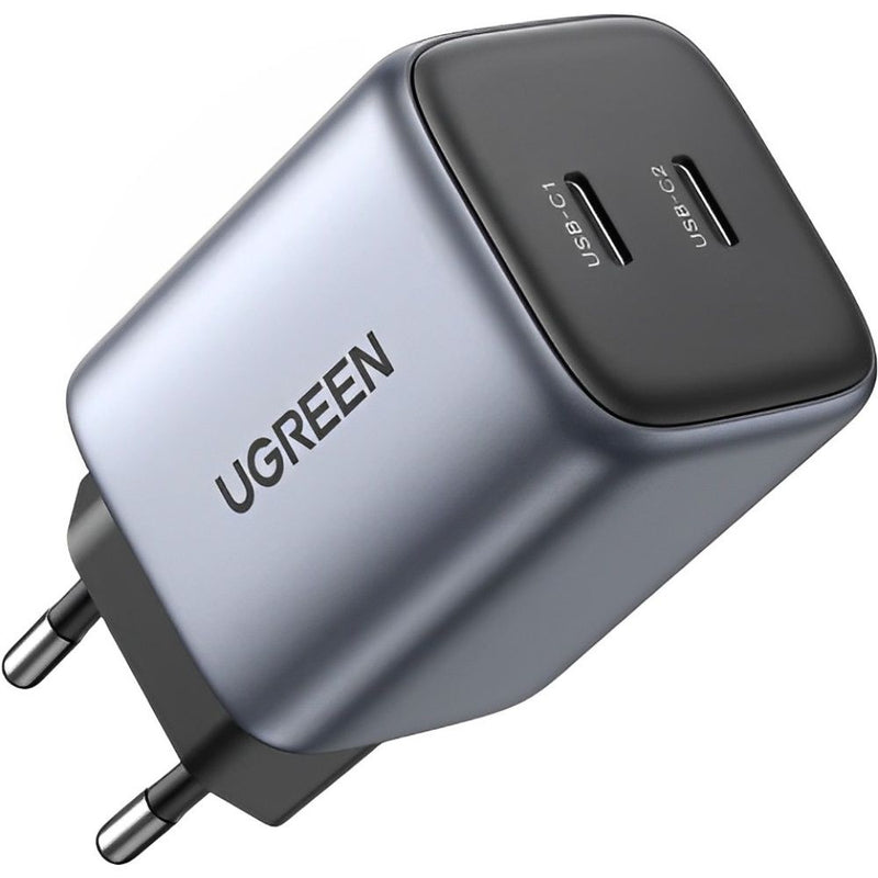 CARGADOR PARED UGREEN NEXODE 45W 2USB-C (EU) GRAY (90573) 124781