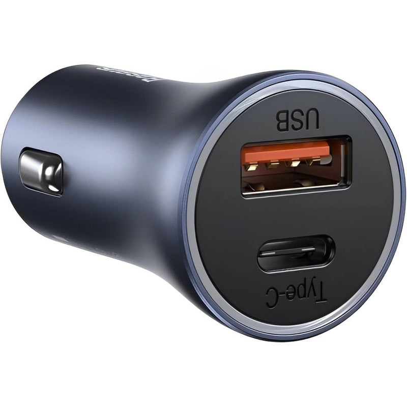 CARGADOR P/ AUTO BASEUS CCJD-0G 40W USB-A+USB-CBLUE GRAY 123110