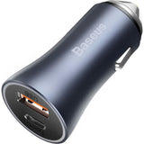 CARGADOR P/ AUTO BASEUS CCJD-0G 40W USB-A+USB-CBLUE GRAY 123110