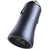 CARGADOR P/ AUTO BASEUS TZCCJD-B0G GC PRO 40W USB-A+USB-C + CABLE USB-C / LIGHTNING 1M GRAY 103185