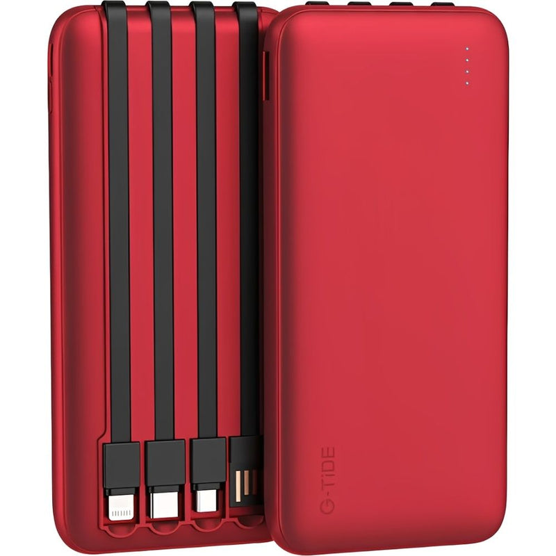 CARGADOR PORTÁTIL G-TIDE POWERBANK P1 10.000MAH RED 150338