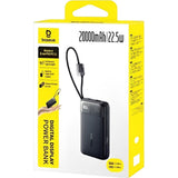 CARGADOR PORTATIL BASEUS ENERFILL FC11 22.5W 20.000MAH 2CABLE USB-C BK E0027S04 151627
