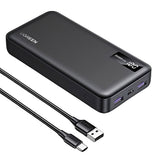 CARGADOR PORTATIL UGREEN PB312 22.5W 20.000MAH 2USB-A+USB-C BLACK (25683)