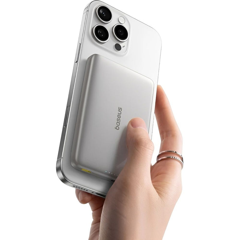 CARGADOR PORTATIL WIRELESS BASEUS PICOGO AM41 QI2 MAGNETIC 27W 10.000MAH TITANIUM E0027203