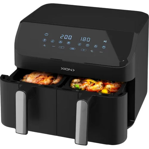 FREIDORA ELECTRICA (AIR FRYER) XION XI-FR80 8L/2000W/BLACK/2CANASTAS 220V/50HZ/60HZ