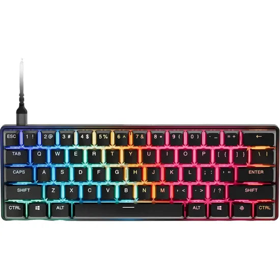 TECLADO MECANICO STEELSERIES 64913 APEX PRO MINI GEN 3 RGB/60%/RAPID TRIGGER/BLACK