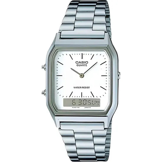 RELOJ CASIO VINTAGE AQ-230A-7DMQ SILVER/WHITE Product