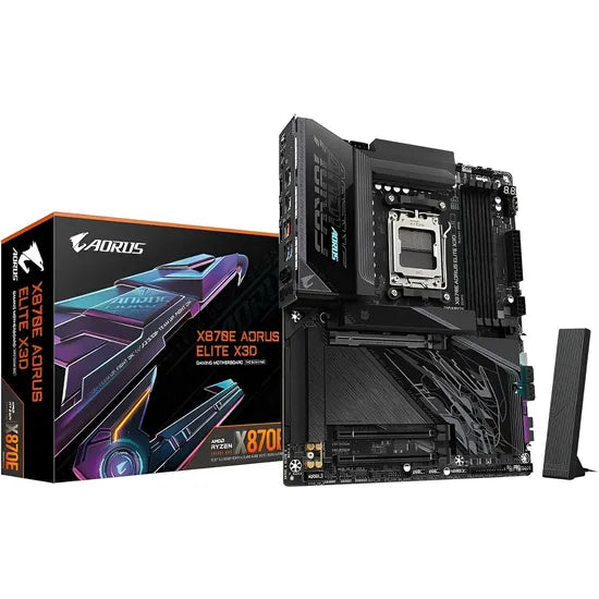 PLACA MADRE GIGABYTE AM5 X870E AORUS ELITE X3D HDMI/USB3.2/4M.2/DDR5/ATX Product