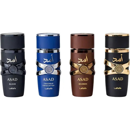 KIT PERF LATTAFA ASAD COLLECTION EDP 4 X 25ML - MASCULINO