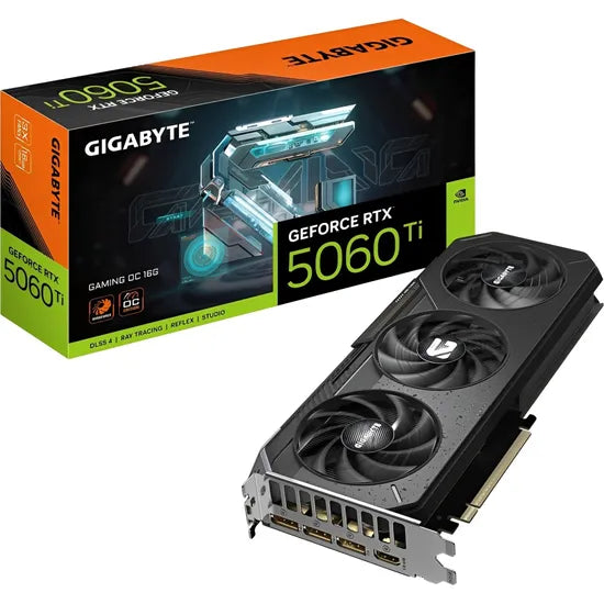 PLACA DE VIDEO GIGABYTE RTX5060 TI GAMING OC 16GB/GDDR7/2647MHZ/3FAN GV-N506TGAMING OC-16GD 3GTA.BR-PY Product