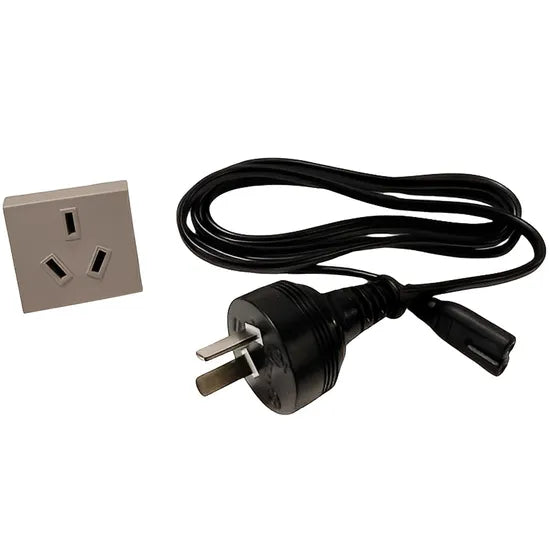 CABLE DE ALIMENTACION TIPO 8 PADRON ARGENTINA + ADAP ENCHUFE