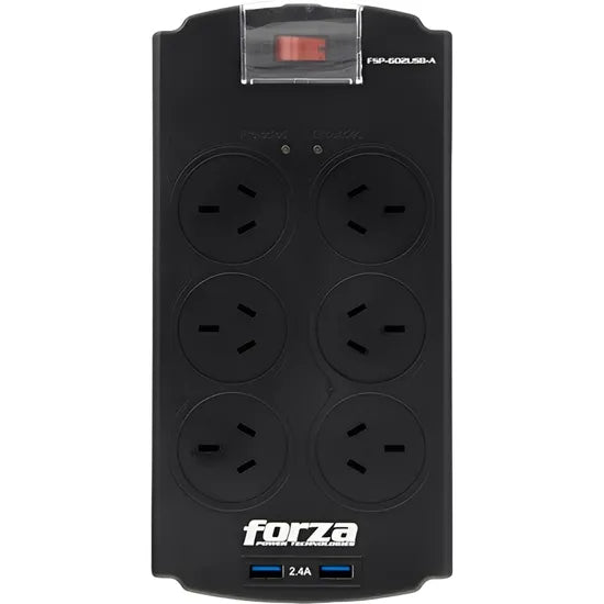 FILTRO DE ENERGÍA FORZA FSP-602USB-A 2 TOMAS/USB/ARG Product