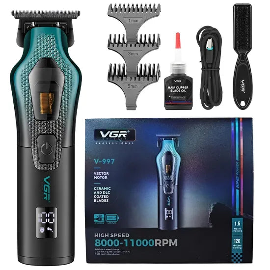 TRIMMER VGR V-997 RECARGABLE GREEN Product