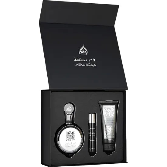 KIT PERF LATTAFA FAKHAR 100ML + MINI 12ML + SG 100ML - MASCULINO Product