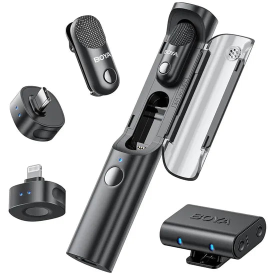 MICROFONO BOYA MAGIC-02 (2TX+1RX USB-C+1RX LIGHTNING+1RX CAMARA+SHOTGUN) Product