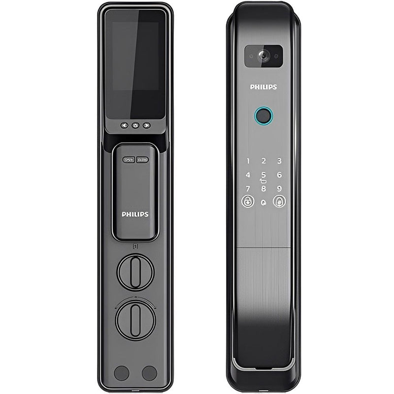 CERRADURA DIGITAL PHILIPS DDL303-VP-5HWS CONTRASEÑA/LLAVE/CARD/CAM/HUELLA/APP 124614