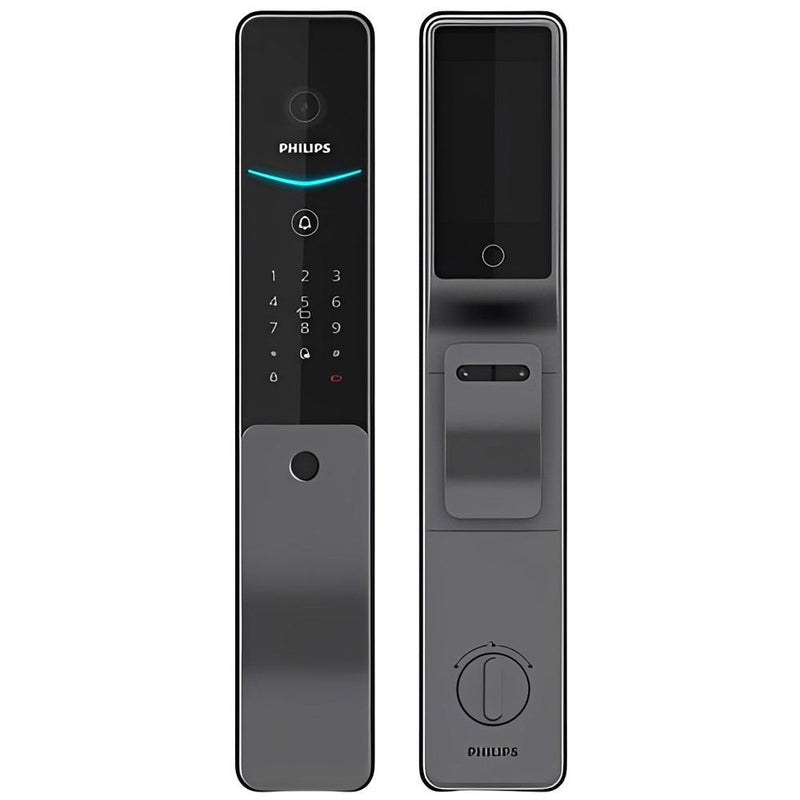 CERRADURA DIGITAL PHILIPS DDL720-FVP-7HWS CONTRASEÑA/RECON FACIAL/HUELLA/APP/BLACK 154484