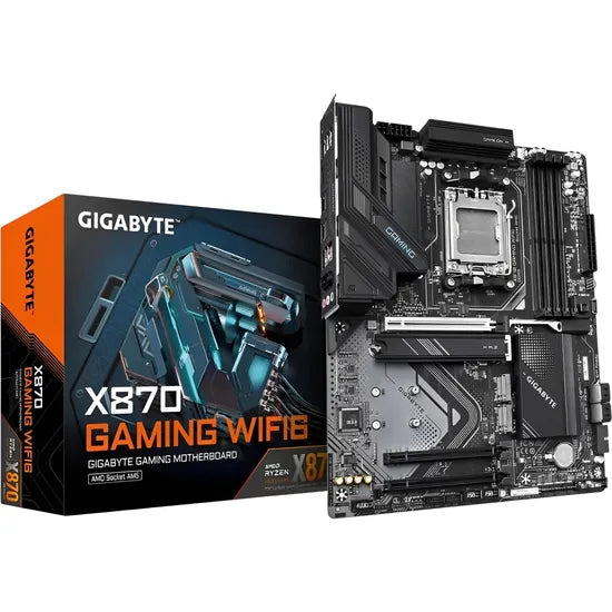 PLACA MADRE GIGABYTE AM5 X870 GAMING WIFI6/HDMI/USB3.2/M.2/DDR5/ATX