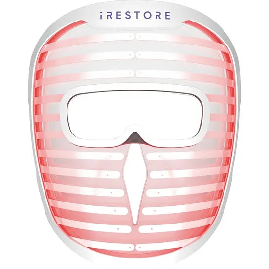 MASCARA FACIAL IRESTORE LED TERAPIA/LUZ ROJA-AZUL/INFRARROJA/360 LEDS