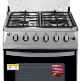 COCINA A GAS XION XI-CO50CX 50X50/4HORNALLAS/INOX/ENC-ELEC/HORNO CON LUZ/GRAY