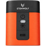 COMPRESOR DE AIRE/INFLADOR ELECTRICO ETENWOLF AIR 3 PORTATIL/CAMPING LIGHT/2600MAH/ORANGE