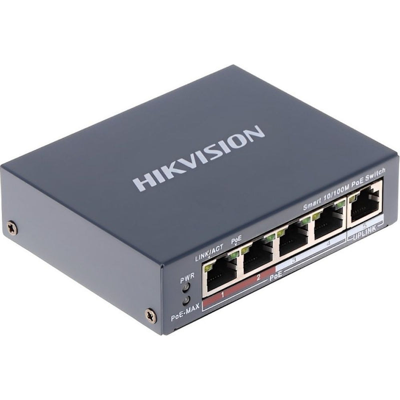 HIKVISION HUB SWITCH 04P DS-3E1105P-EI/M POE 10/100MBPS 121797