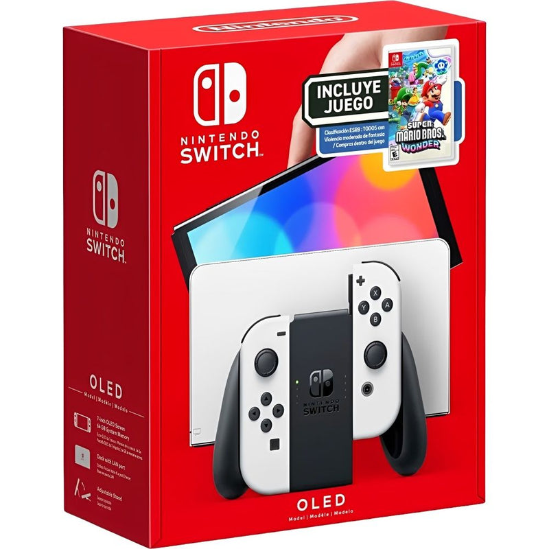 CONSOLA NINTENDO SWITCH OLED 64GB WHITE - MARIO WONDER 154859